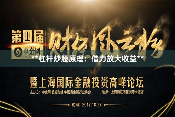 **杠杆炒股原理：借力放大收益**